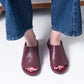 Giulia Taddeucchi Open Toe Slip On (Bordeaux)