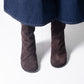 Halmanera "Alene" Mid heel Boot (chocolate suede)