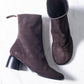 Halmanera "Alene" Mid heel Boot (chocolate suede)