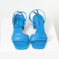 Halmanera Abby 36 Mid Heel Sandal (electric blue)