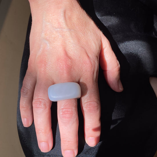 Hinge Designs Chalcedony Ring