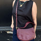 Il Bisonte "Trama" Braided Shoulder Bag (Bordeaux)