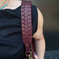 Il Bisonte "Trama" Braided Shoulder Bag (Bordeaux)