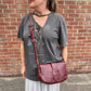 Il Bisonte Medium Saddle Bag (wine)
