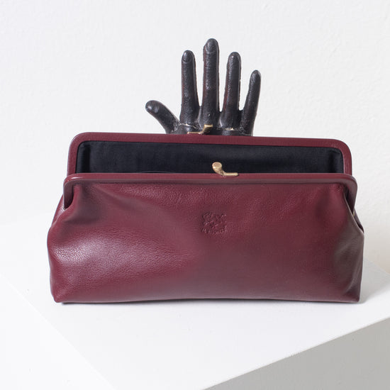 Il Bisonte Classic Clutch (bordeaux)