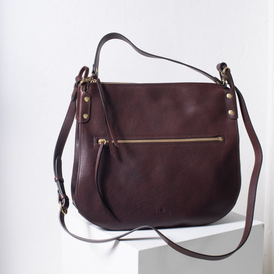 Il Bisonte "Essenza" Shoulder Bag (dark chocolate)