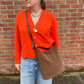 Il Bisonte "Laudi" Bucket Bag (chocolate suede)