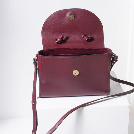 Il bisonte Medium "1978" Handbag (bordeaux)