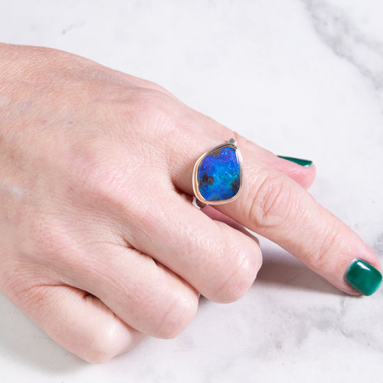 Jamie Joseph Boulder Opal Ring