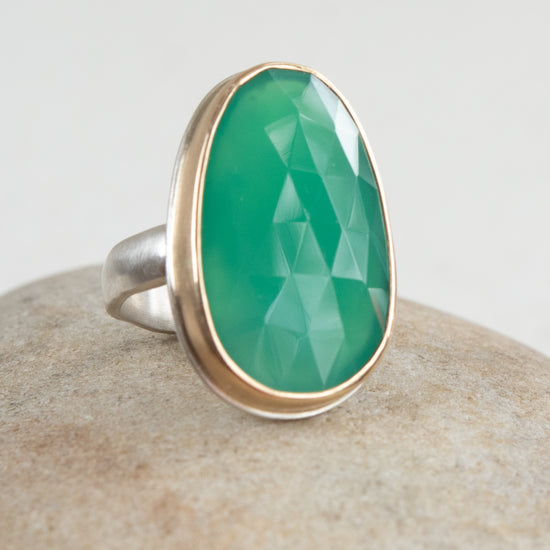 Jamie Joseph Large Chrysoprase Ring