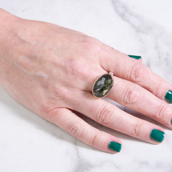 Jamie Joseph Green Rutilated Quartz Ring