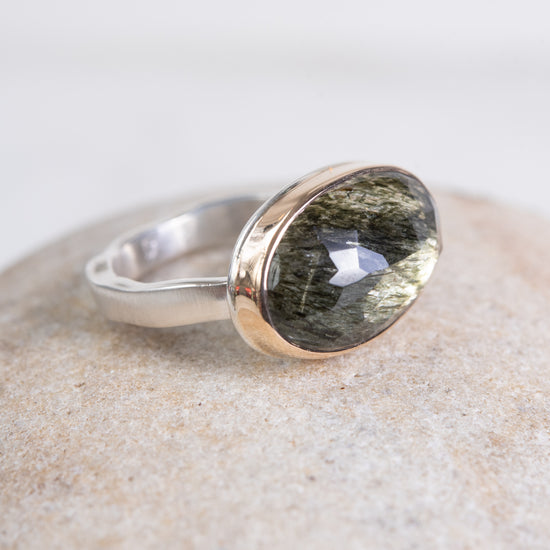 Jamie Joseph Green Rutilated Quartz Ring