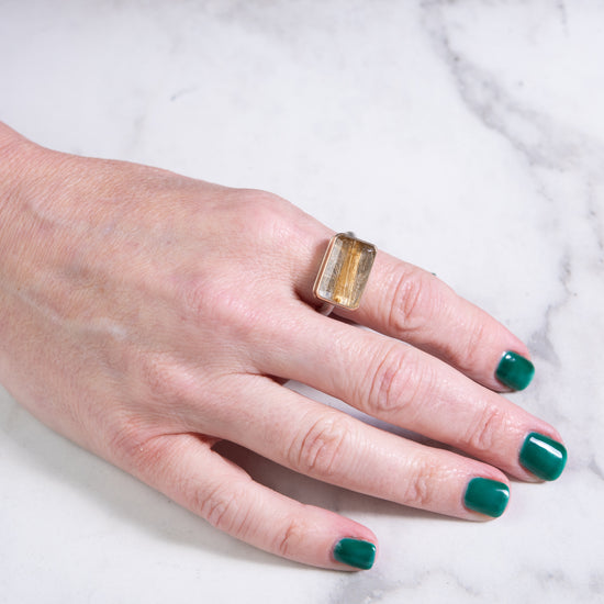 Jamie Joseph Golden Rutilated Quartz Ring