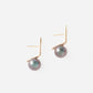Januka "Dent" Black Tahitian Pearl & 10K Gold earrings