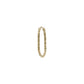 Métier 9k Engraved Gold Large Oval Clicker Hoop Earrings