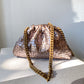 MARIA LA ROSA Mini Game Clutch (platinum)