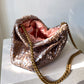 MARIA LA ROSA Mini Game Clutch (platinum)