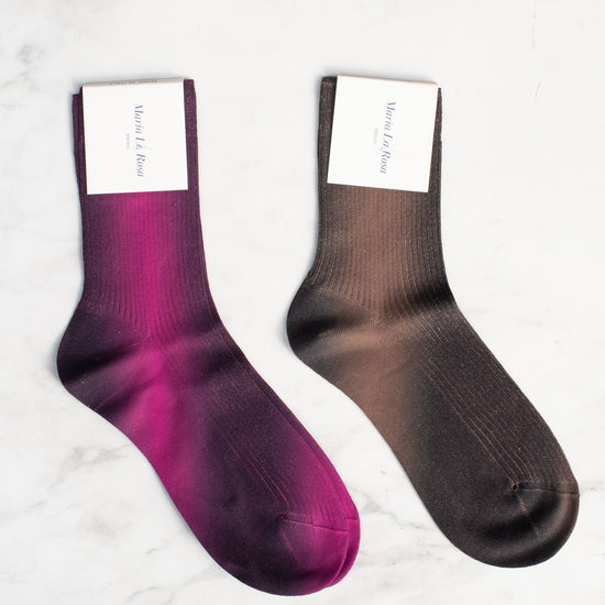 MARIA LA ROSA "Satisfaction" Silk Blend Socks