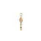 Métier 9k Gold Droplet Beaded Plaques (assorted)