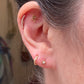 Métier Tiny 9K Gold Diamond Dala Stud Earrings