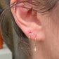 Métier Engraved 9k Gold Original Oval Clicker Hoop SINGLE Earring