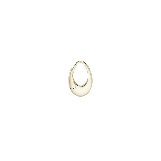 Métier 9k Gold Pressed Oval Hoops