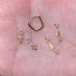 Métier 9k Gold Droplet Beaded Plaques (assorted)