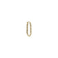 Métier Engraved 9k Gold Original Oval Clicker Hoop SINGLE Earring