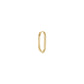 Métier 9k Gold Oval Original Clicker Hoop