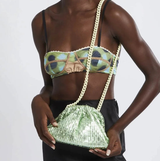 Maria La Rosa "Mini Game" Clutch (mint)