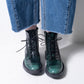 Moma Lace Boot (emerald patent)