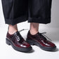 Moma Chunky Brogue  (Wine Patent Leather)