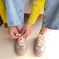 Moma Leather Sneaker (distressed silver)