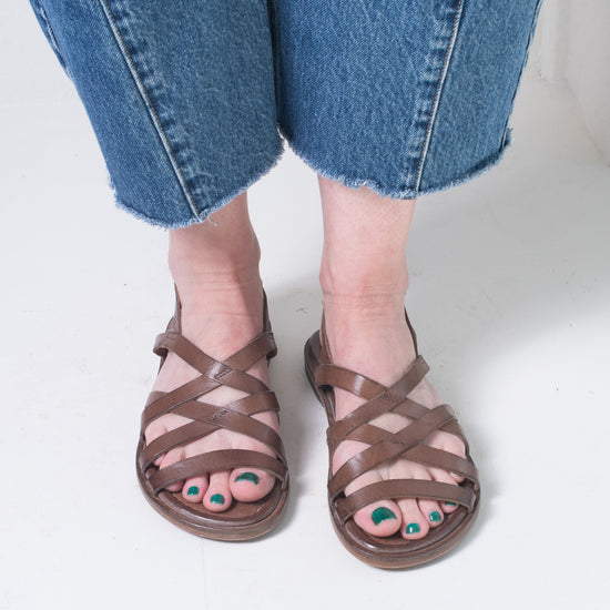 Moma Strappy Sandal (chocolate) on sale!