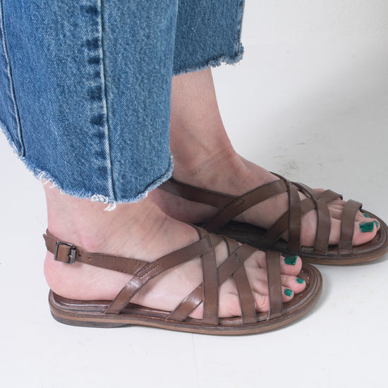 Moma Strappy Sandal (chocolate) on sale!