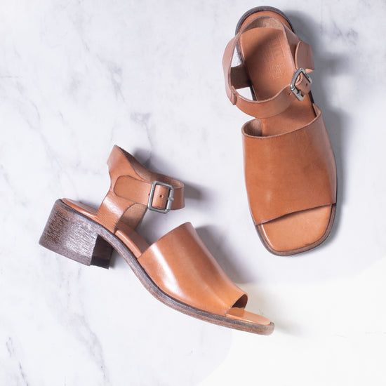 Moma Mid Heel Sandal (whiskey) on sale!