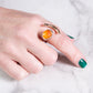Monica Castiglioni Pescecoda Bronze & Enamel Ring
