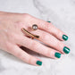 Monica Castiglioni Bamboo Bronze & Tahitian Pearl Ring