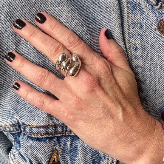 Monica Castiglioni Abbracci 10 Sterling Silver Ring