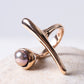 Monica Castiglioni Bamboo Bronze & Tahitian Pearl Ring