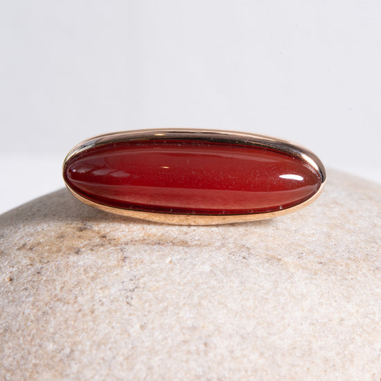 Monica Castiglioni Ovaloni 02 Carnelian Bronze Ring