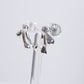 Monica Castiglioni Pistilli 24 Sterling Silver Post Earrings