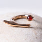 Monica Castiglioni Lunghini 04 Bronze & Carnelian Ring