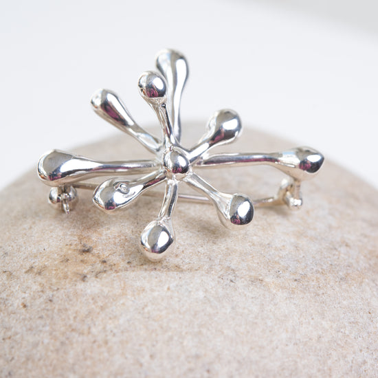 Monica Castiglioni Pistilli 18 Sterling Silver Brooch