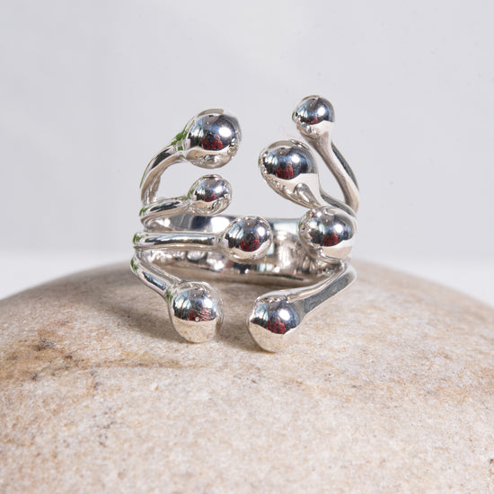 Monica Castiglioni Pistilli 03 Sterling Silver Ring
