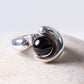 Monica Castiglioni Perle Sterling Silver & Onyx Ring