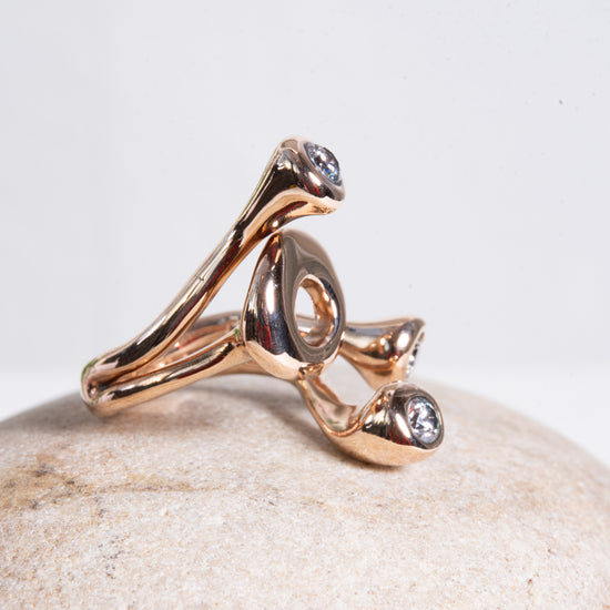 Monica Castiglioni Spatusce 41 Bronze W/Zirconia  Ring