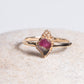Myacale solid 10k Gold Bicolor Tourmaline Ring