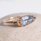 Myacale Aquamarine & Magnetite 10k Gold Ring