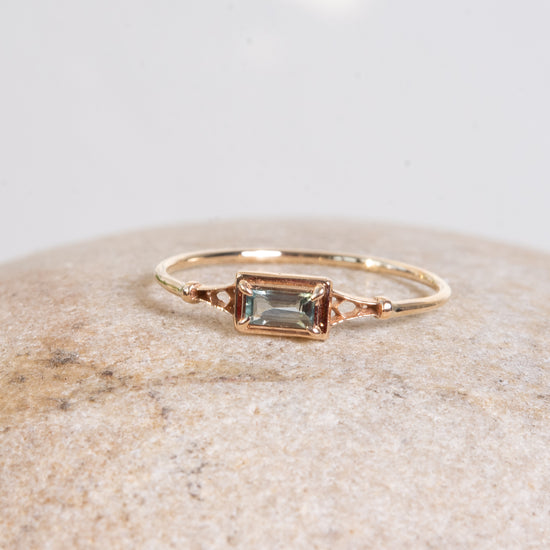Myacale Bi-Color Sapphire 10K Gold Ring